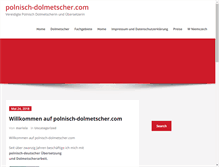 Tablet Screenshot of polnisch-dolmetscher.com
